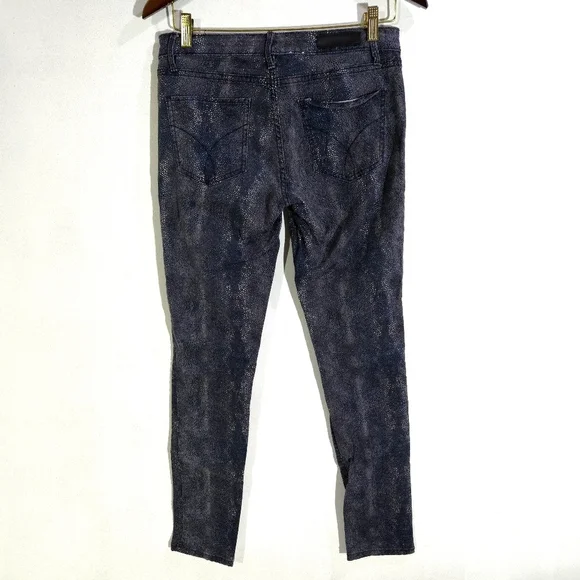 Calvin Klein | Grey Snake Skin Pattern Women's Jeans - Picture 6 of 12